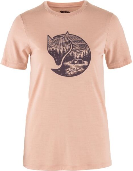 Fjällräven Abisko Wool Fox - t-shirt - donna Pink XS