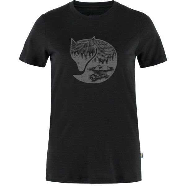 Fjällräven Abisko Wool Fox - t-shirt - donna Dark Grey L