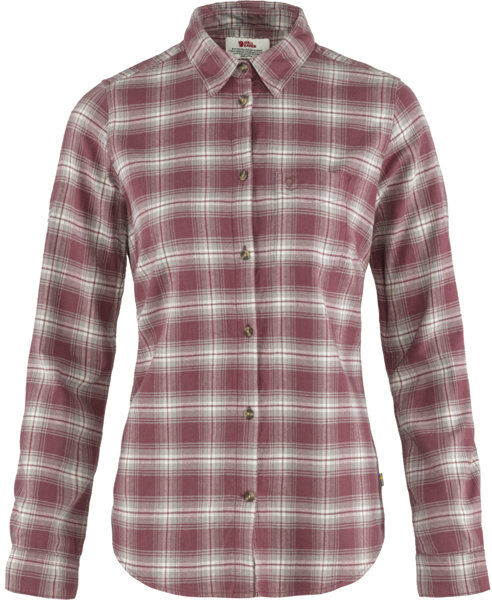 Fjällräven Övik Flannel - camicia maniche lunghe - donna Red/Grey XS