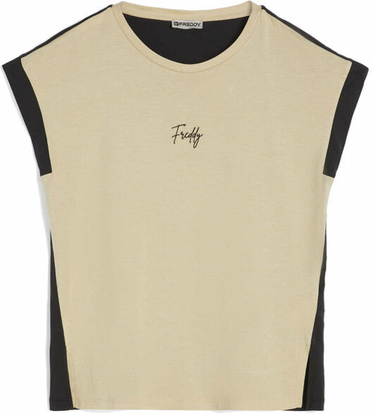 Freddy T-shirt W - donna Beige/Black XL