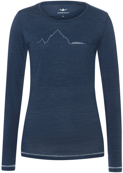 Kaikkialla Kunes W L/S - maglia a maniche lunghe - donna Dark Blue S