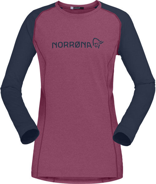 Norrona Fjørå Equaliser Lightweight - maglia a maniche lunghe - donna Violet/Blue XS