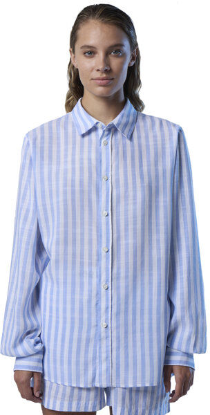 North Sails camicia a maniche lunghe - donna Light Blue/White M