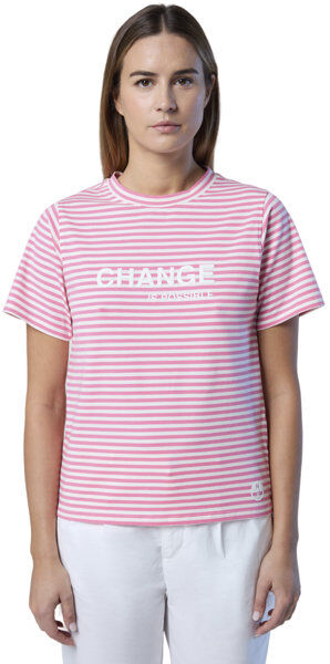 North Sails S/S W/Graphic - t-shirt - donna White/Pink XL
