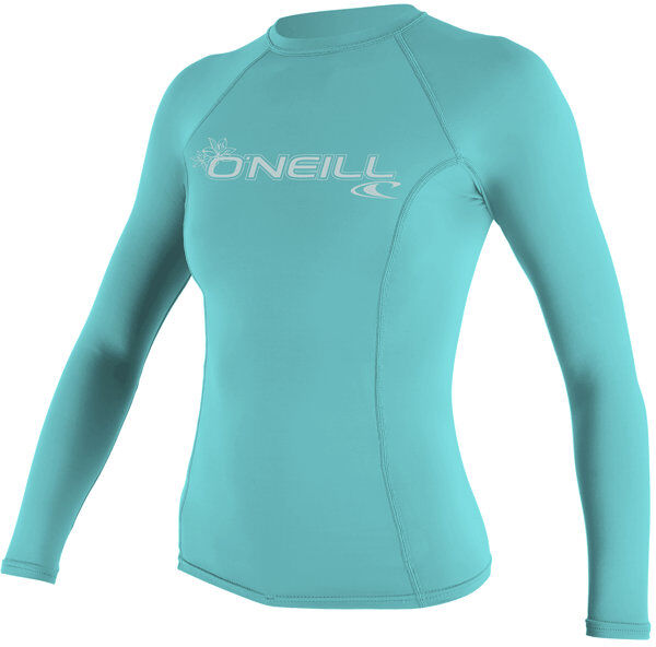 O'Neill Women's Basic L/S Rash Guard - maglia a compressione - donna Light Blue L