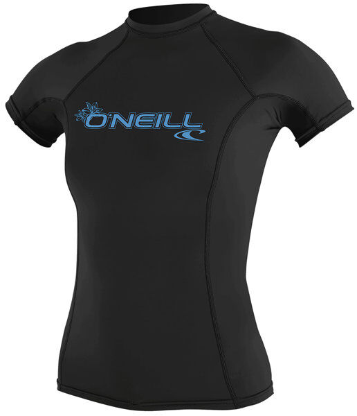 O'Neill Women's Basic S/S Rash Guard - maglia a compressione - donna Black XL