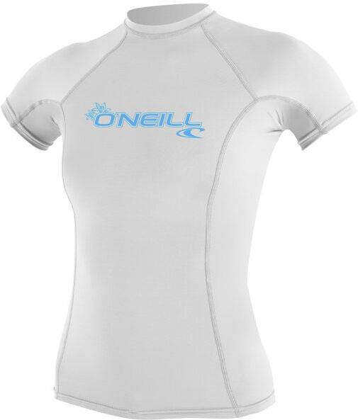 O'Neill Women's Basic S/S Rash Guard - maglia a compressione - donna White S