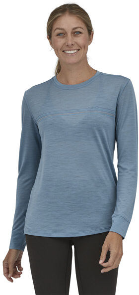 Patagonia Capilene® Cool Merino - maglia manica lunga - donna Light Blue/Blue XS