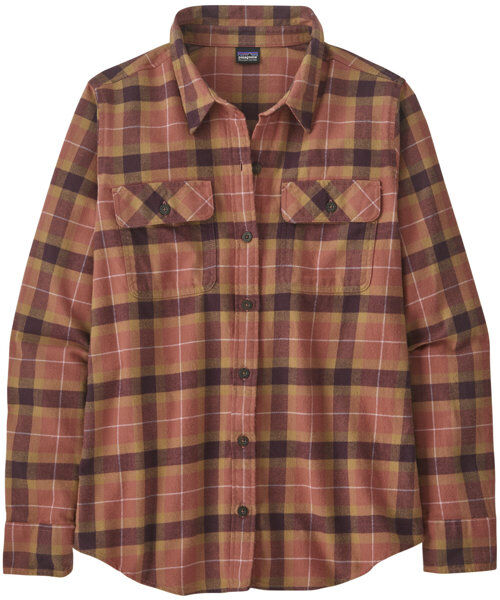 Patagonia Organic Cotton Midweight Fjord Flannel - camicia maniche lunghe - donna Red L