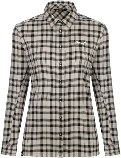 Salewa Fanes Flannel 5PL W L/S – camicia maniche lunghe – donne Beige I46 D40