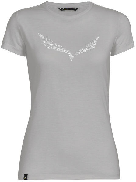 Salewa Solid Dri-Release - T-shirt trekking - donna Light Grey/White I40 D34