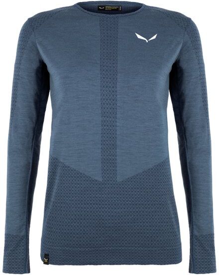 Salewa W Zebru Responsive L/S - maglia a maniche lunghe - donna Dark Blue I40 D34