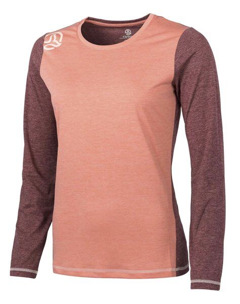 Ternua Krodi Ls W - maglia a maniche lunghe - donna Orange/Red L