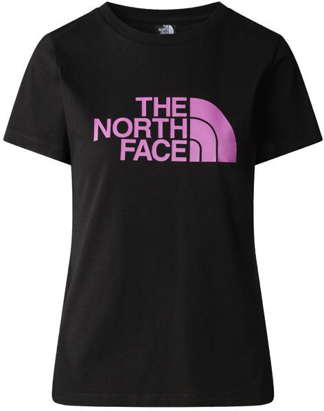 The North Face W S/S Easy - T-shirt- donna Black/Pink XL