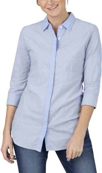 Timezone Contrast W - camicia maniche lunghe - donna Light Blue S