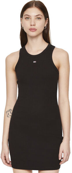 Tommy Jeans Essential Rib Bodycon W - vestito - donna Black M