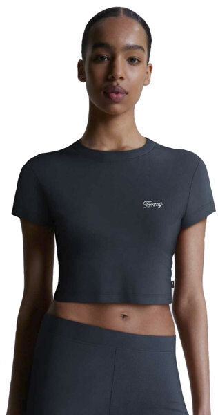 Tommy Jeans Tjw Crop Script - T-shirt - donna Dark Blue M