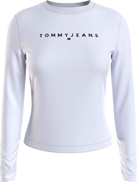 Tommy Jeans TJW Linear - maglia maniche lunghe - donna White L