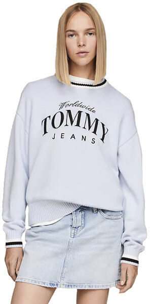 Tommy Jeans Tjw Varsity - maglione - donna Light Blue S