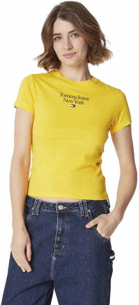 Tommy Jeans W Essential Logo 1 Ss - T-schirt - donna Yellow S