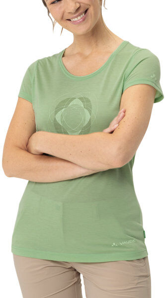 Vaude Skomer Print II - T-shirt - donna Light Green/Green 46