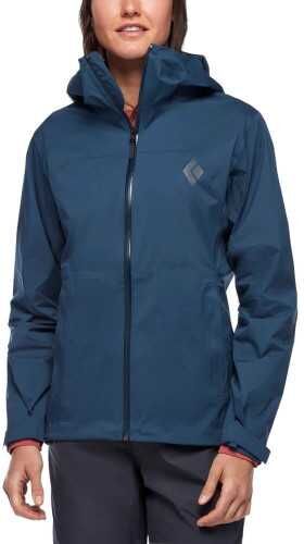 Black Diamond Giacche e gusci stormline stretch rain shell, giacca donna ink blue xs