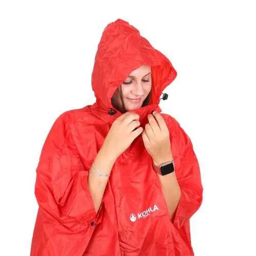 KOHLA Giacche e gusci rain poncho rosso s