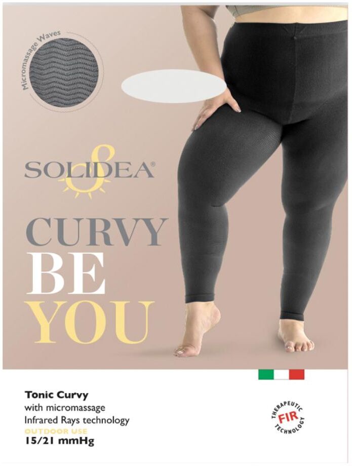 SOLIDEA BY CALZIFICIO PINELLI BE YOU TONIC CURVY Nero S-XL