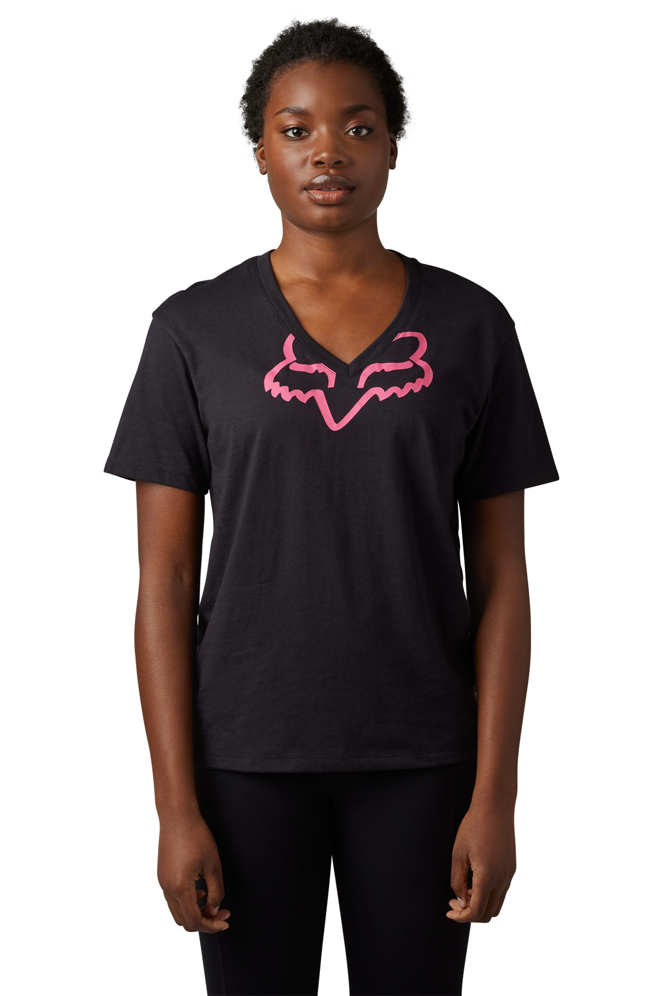 FOX T-Shirt Donna  Racing Boundary Nero-Rosa