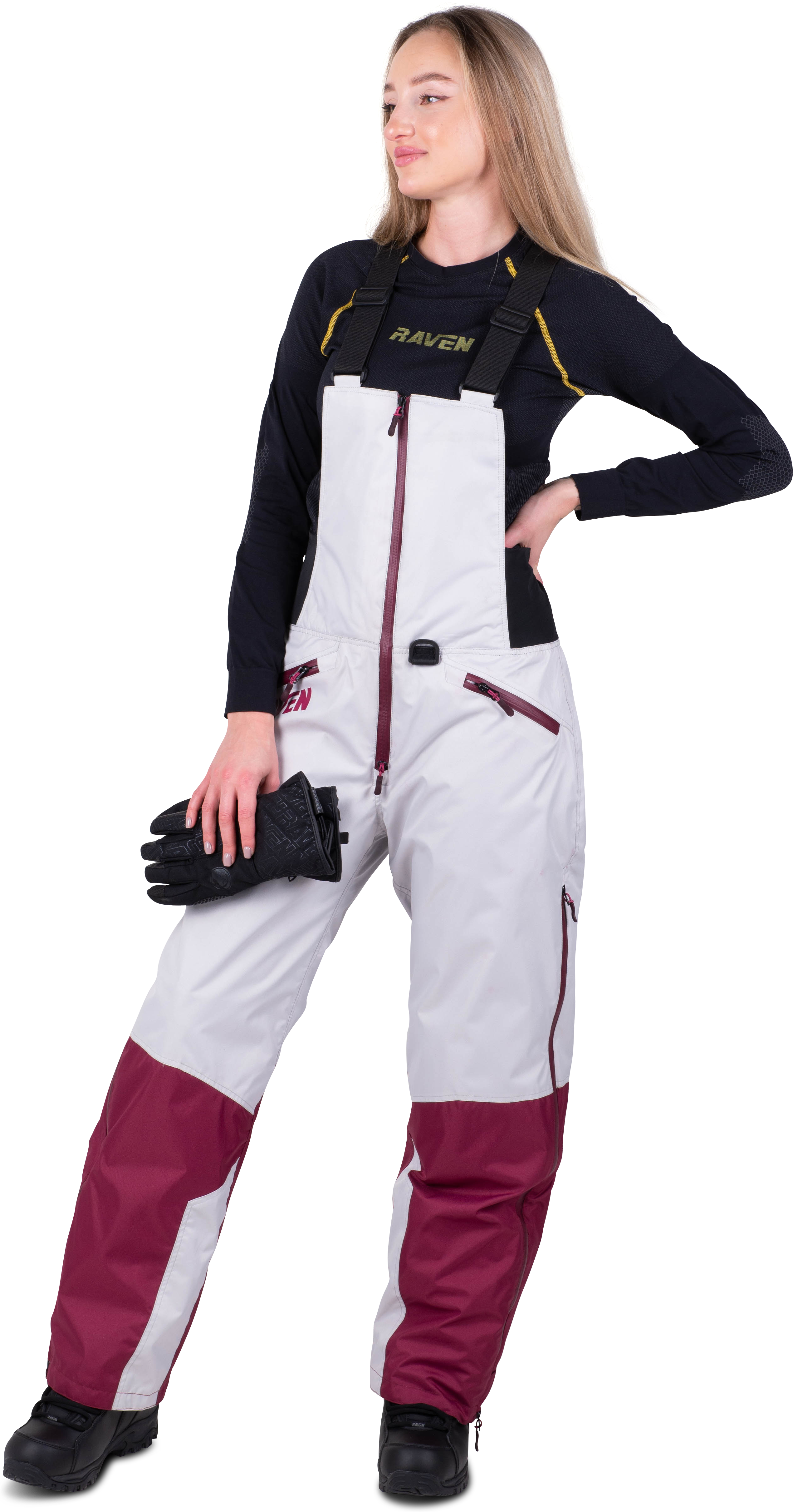 Raven Frontline Pantaloni Donna Grigio-Viola