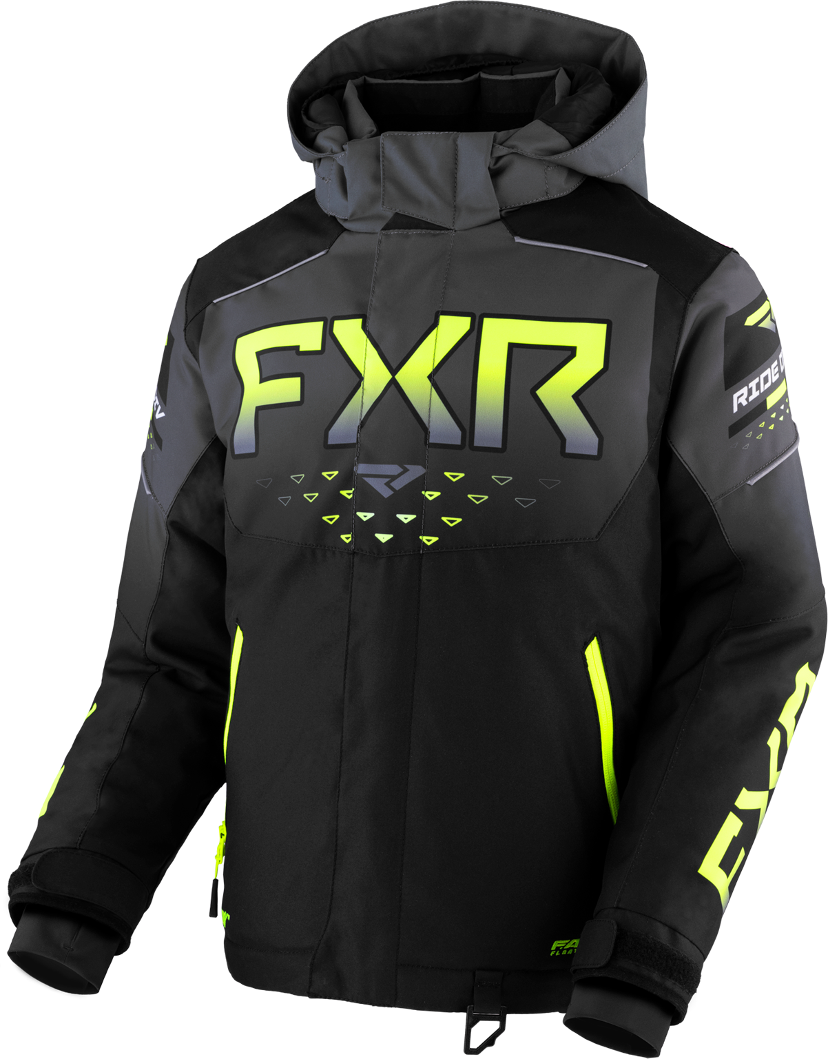 FXR Giacca Snow Donna  Helium Nero-Carbone Fade-Fluo