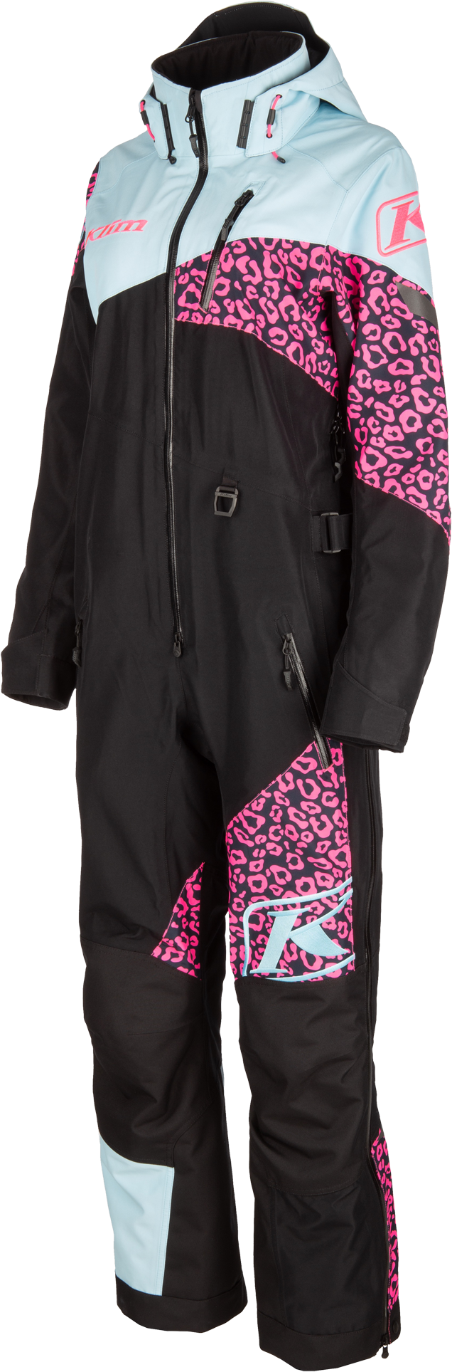 KLIM Tuta Donna  Shredsa Blu Cristallo-Knockout Rosa