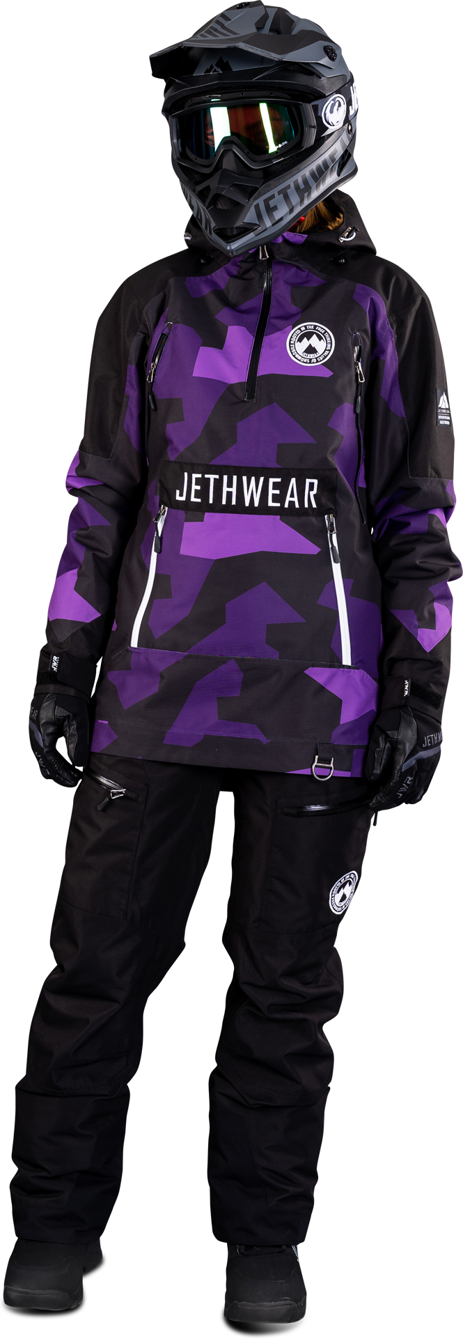 JETHWEAR Giacca Donna  Flight Anorak Viola-Camo