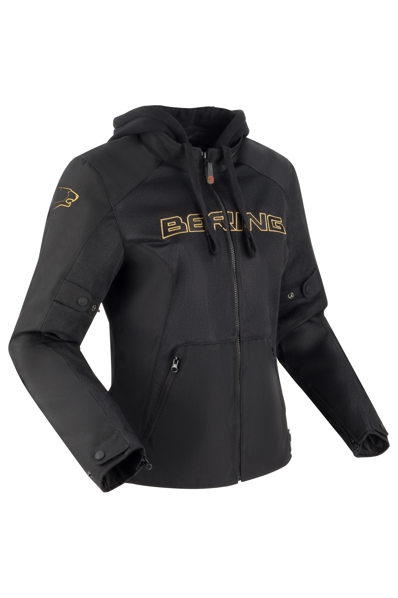 Bering Giacca Moto Donna  Spirit Nero-Oro