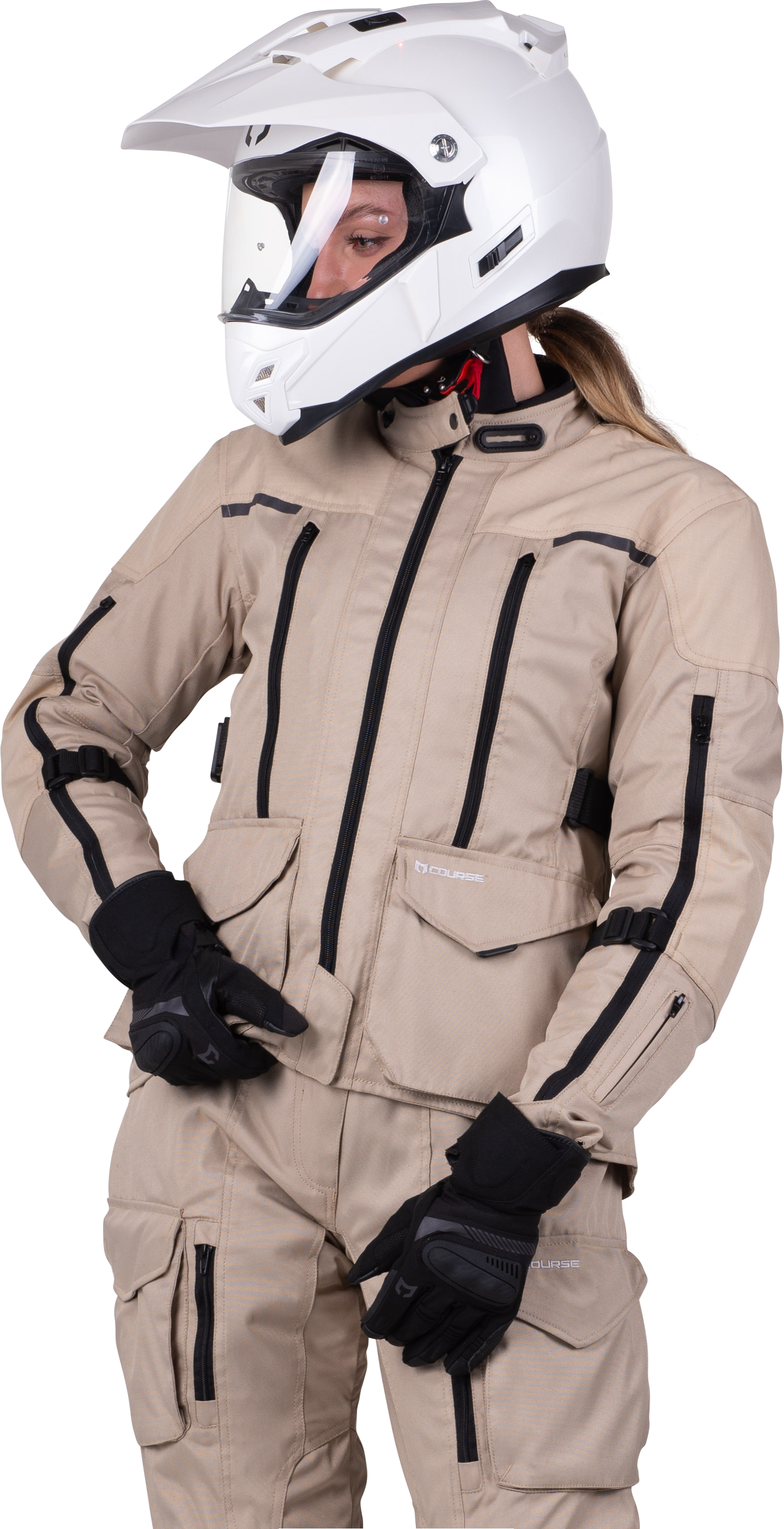 Course Giacca Moto Donna  Four Seasons Beige Sabbia