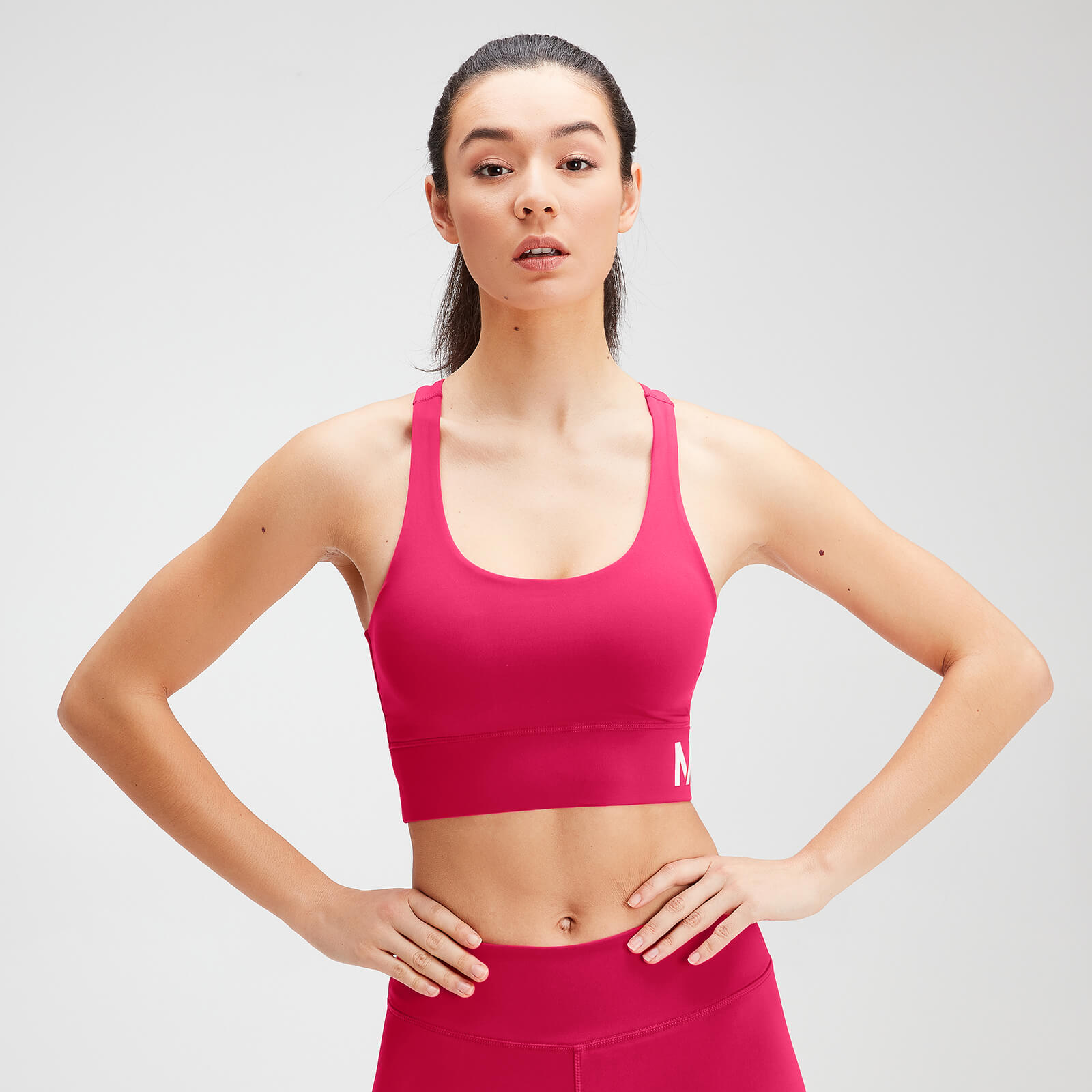 Mp Women's Essentials Training Sports Bra - Virtual Pink - XS