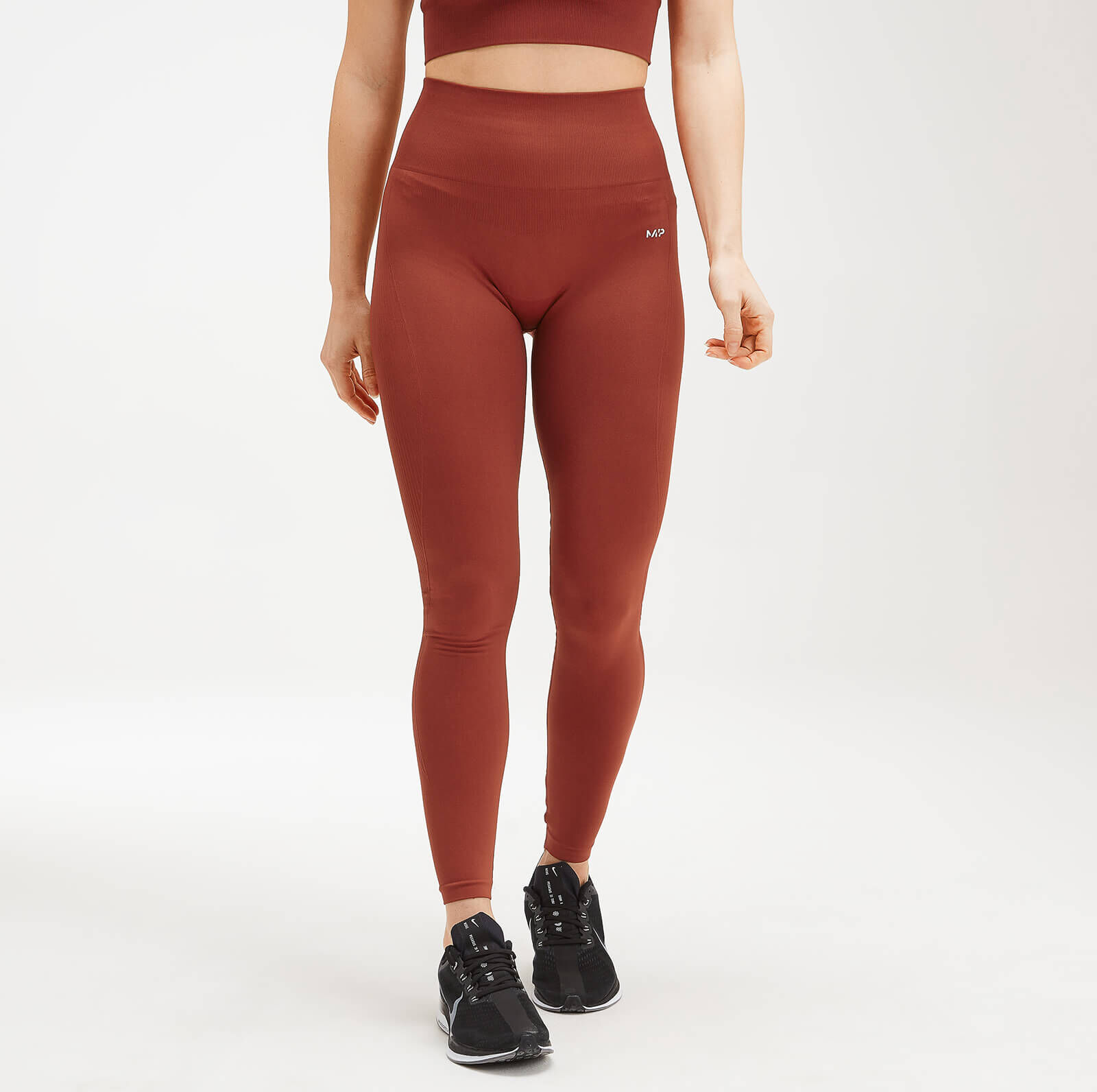 Mp Women's Shape Seamless Ultra Leggings - Burnt Red - L