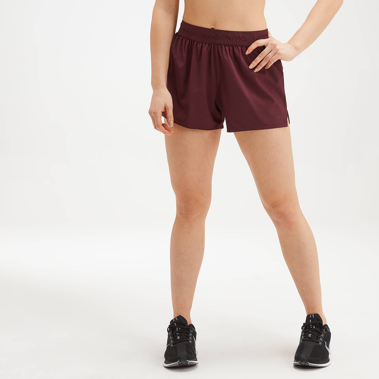 Mp Women's Essentials Training Energy Shorts - Washed Oxblood - XXL