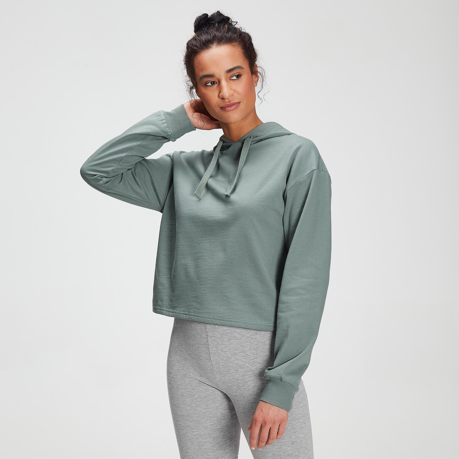 Mp Women's Tonal Graphic Hoodie - Washed Green - XXS