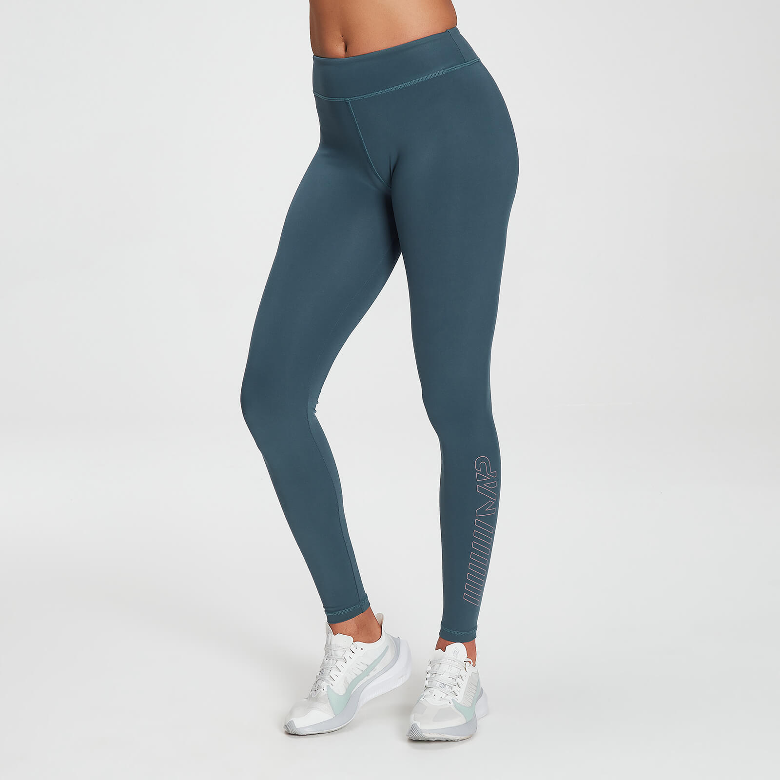 Mp Women's Branded Training Leggings - Deep Sea Blue - XXL