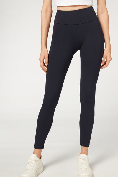 Calzedonia Leggings Modellanti Sport Donna Blu M