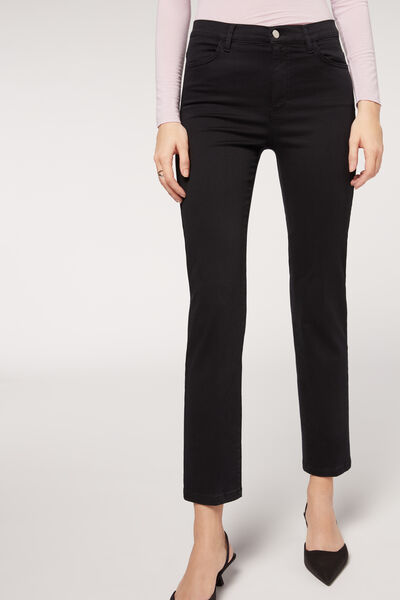 Calzedonia Jeans Comfort Eco Donna Nero XL