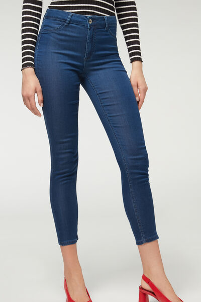Calzedonia Jeans Push Up Light Denim Eco Donna Blu XS