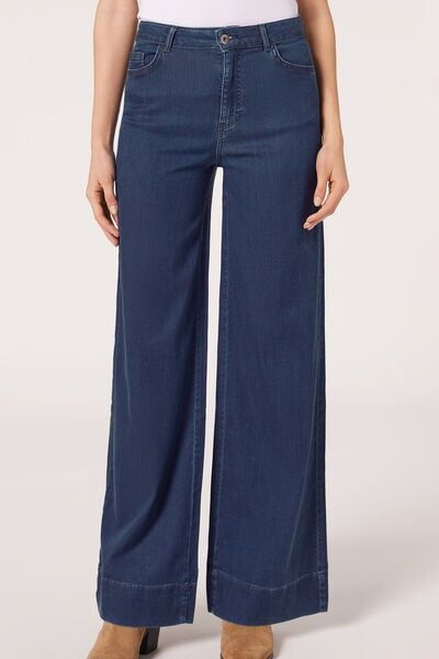 Calzedonia Jeans a Palazzo Eco Donna Blu L