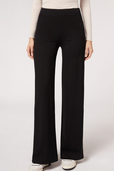 Calzedonia Leggings a Palazzo Punto Milano Donna Nero L