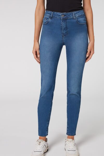 Calzedonia Jeans Super Skinny Ultra Stretch Donna Blu 3