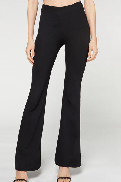 Calzedonia Leggings Flare Donna Nero L