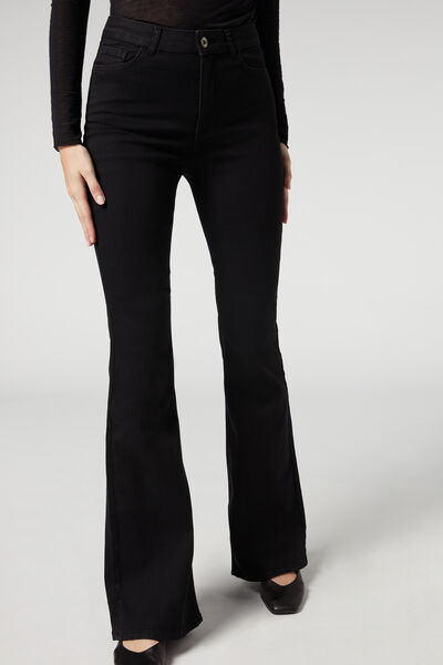 Calzedonia Jeans Flare Donna Nero M