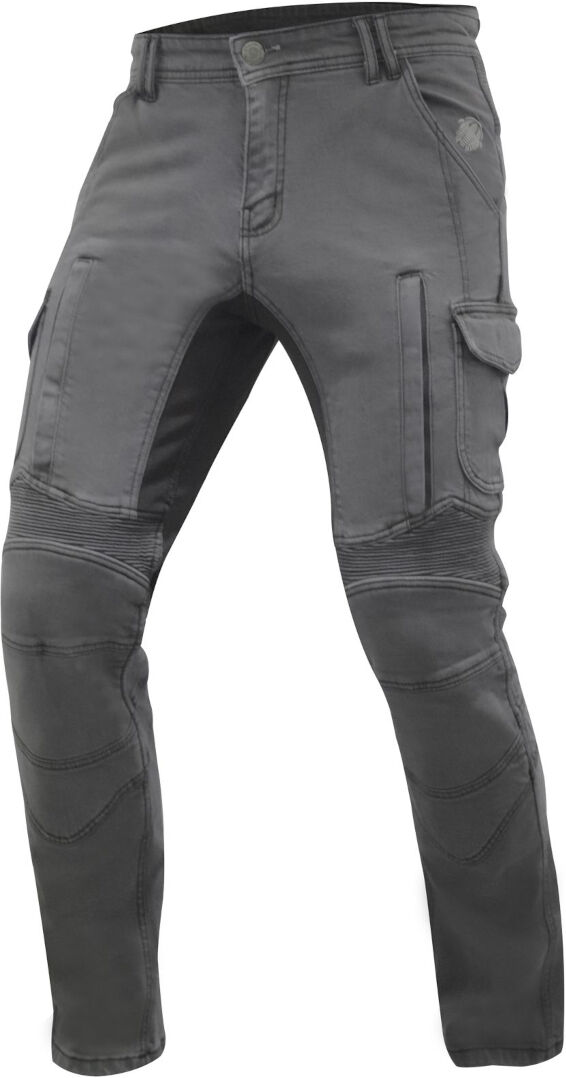 Trilobite Acid Scrambler Jeans Moto Grigio 32 38