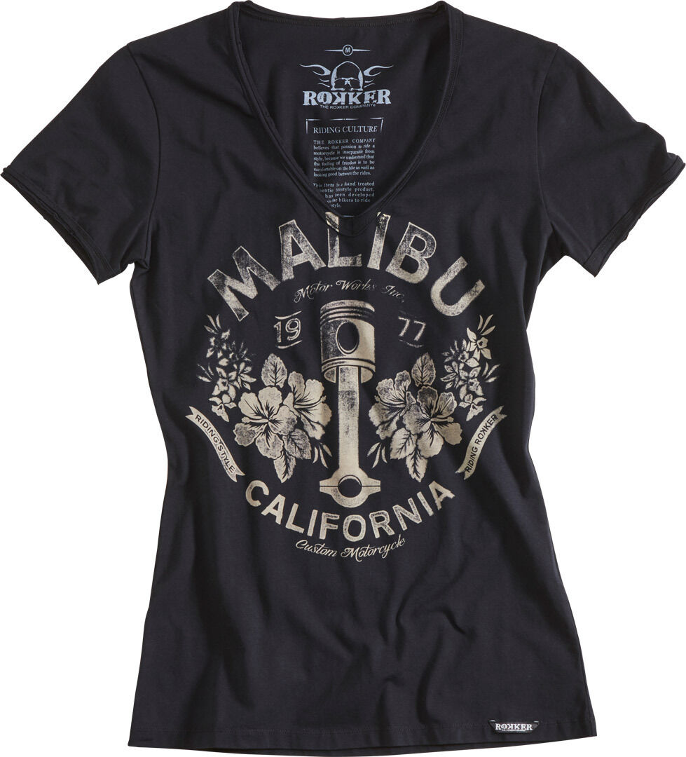 Rokker Malibu T-shirt donna Bianco XS